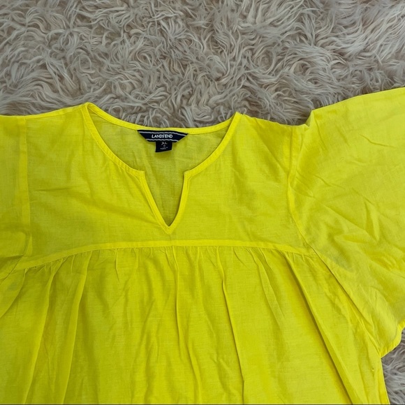 Land’ Ends Yellow Coverup Dress Girl Size XL - Picture 3 of 9